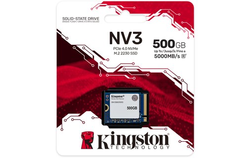 Kingston NV3 500 Go - SSD M.2 2230 NVMe PCIe 4.0 3D NAND