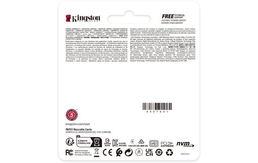 Kingston NV3 2 To - SSD M.2 2230 NVMe PCIe 4.0 3D NAND