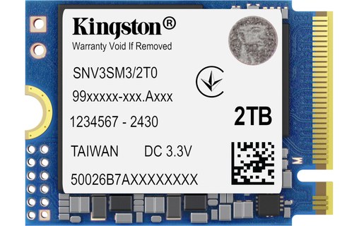 Kingston NV3 2 To - SSD M.2 2230 NVMe PCIe 4.0 3D NAND