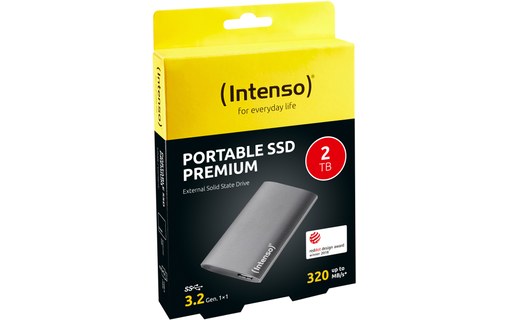 Intenso Premium 2 To - Gris anthracite - SSD externe