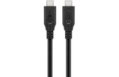 Câble Goobay USB-C vers USB-C 240 W 40 Gbit/s - 1 m - Noir