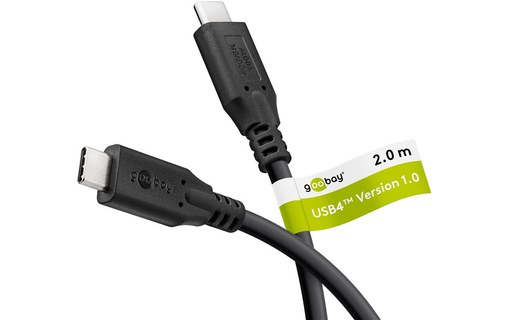 Câble Goobay USB-C vers USB-C 100 W 40 Gbit/s - 2 m - Noir