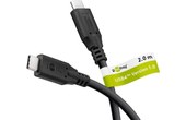 Câble Goobay USB-C vers USB-C 100 W 40 Gbit/s - 2 m - Noir