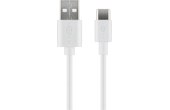 Câble Goobay USB-A vers USB-C USB 2.0 - 1 m - Blanc