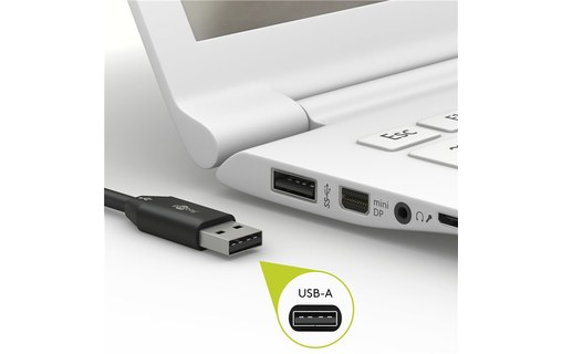 Câble Goobay USB-A vers USB-C USB 2.0 - 1 m - Blanc