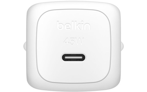 Chargeur USB-C 45 W - Belkin BoostCharge Compact - Blanc