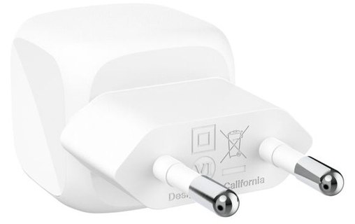 Chargeur USB-C 20 W - Belkin BoostCharge Compact - Blanc
