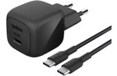 Chargeur USB-C 45 W - Belkin BoostCharge Compact + câble USB-C - Noir