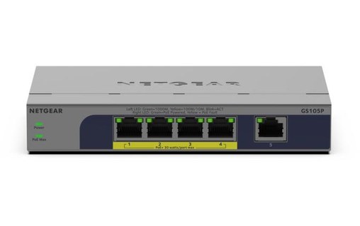 Switch Ethernet Netgear GS105P 5 ports - PoE