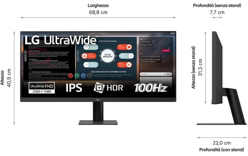 Écran 29" LG UltraWide 29U511A-B
