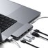 Hub pour MacBook USB C vers USB-C PD, Ethernet, 2 USB + USB-C, Jack Satechi Gris
