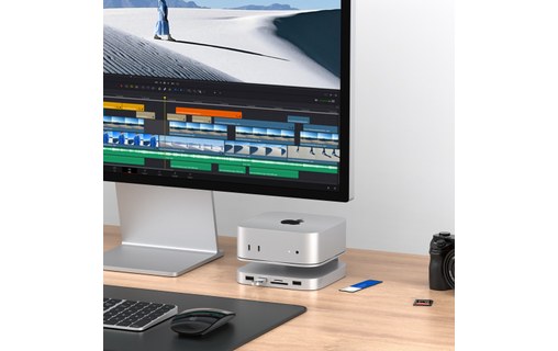 Station d'accueil USB-C pour Mac mini M4 avec slot SSD M.2 NVMe