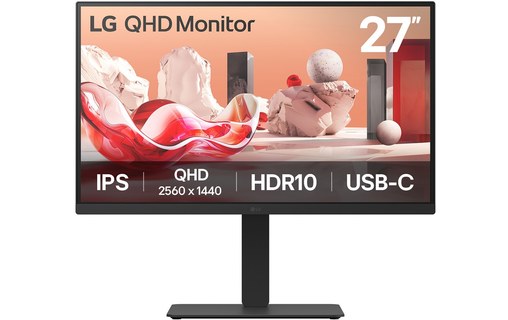 Écran 27" LG 27BA75QB-B - USB-C