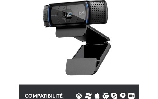 Webcam Logitech HD Pro C920 1080p - Noire