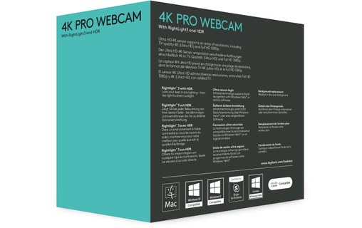 Webcam Logitech Brio Ultra HD Pro 4K UHD - Noire