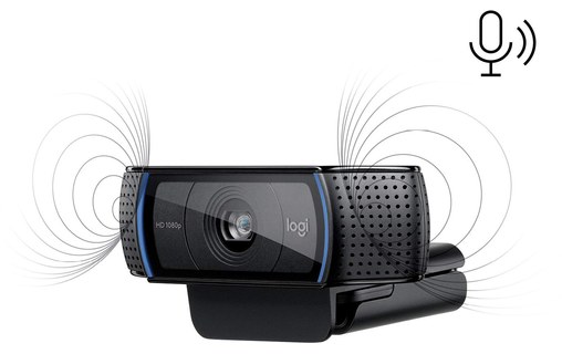 Webcam Logitech HD Pro C920 1080p - Noire