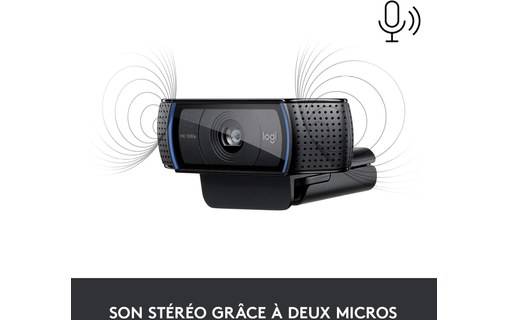 Webcam Logitech HD Pro C920 1080p - Noire