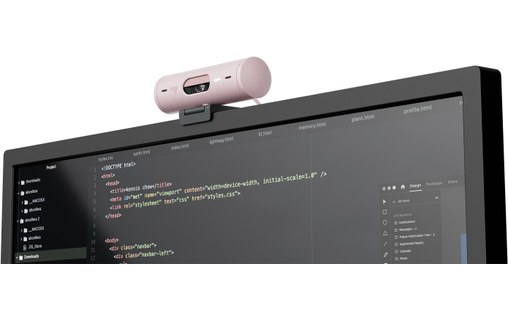 Webcam Logitech Brio 500 1080p - Rose