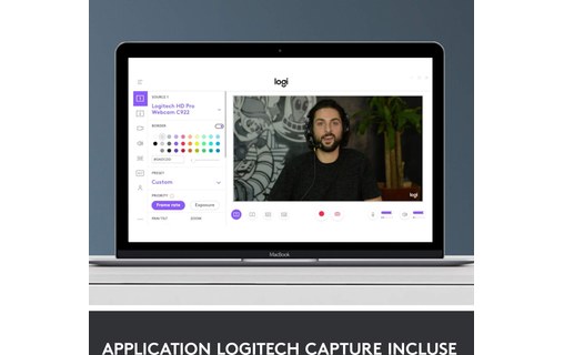 Webcam Logitech HD Pro C920 1080p - Noire