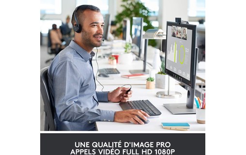 Webcam Logitech HD Pro C920 1080p - Noire