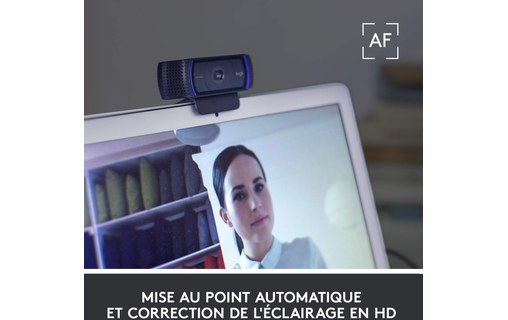 Webcam Logitech HD Pro C920 1080p - Noire