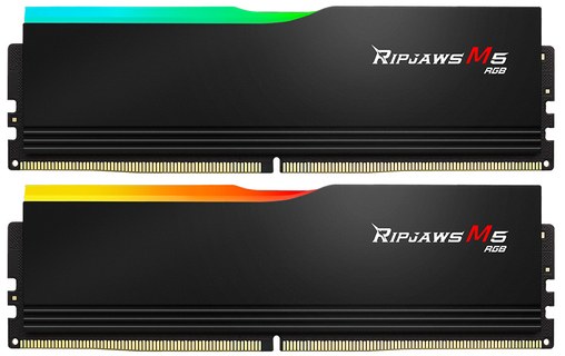 Mémoire RAM G.SKILL Ripjaws M5 RGB Noir 48 Go (2 x 24 Go) DDR5 6000 MHz CL30
