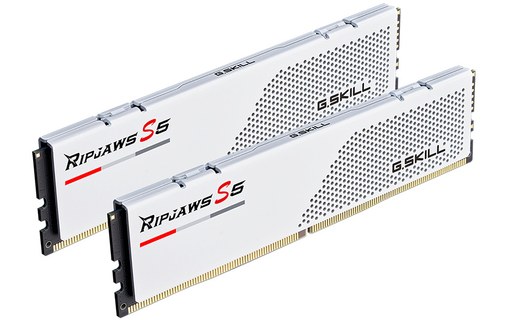 Mémoire RAM G.SKILL RipJaws S5 Blanc 48 Go (2 x 24 Go) DDR5 6000 MHz