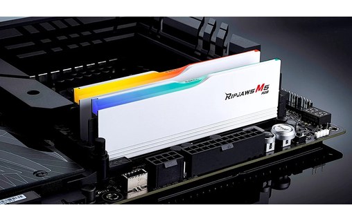 Mémoire RAM G.SKILL Ripjaws M5 RGB Blanc 32 Go (2 x 16 Go) DDR5 4800 MHz