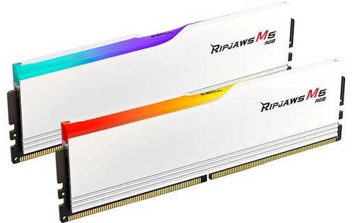 Mémoire RAM G.SKILL Ripjaws M5 RGB Blanc 32 Go (2 x 16 Go) DDR5 4800 MHz