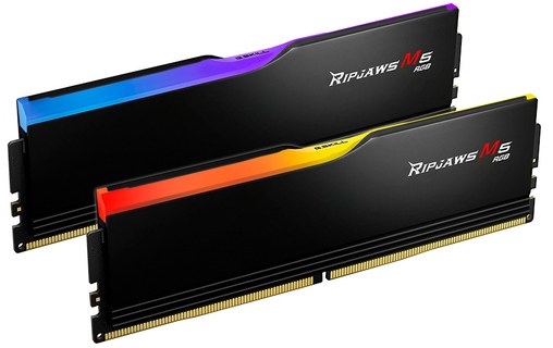 Mémoire RAM G.SKILL Ripjaws M5 RGB Noir 48 Go (2 x 24 Go) DDR5 6000 MHz CL30