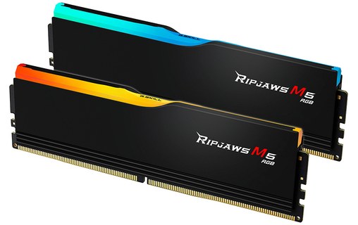 Mémoire RAM G.SKILL Ripjaws M5 RGB Noir 48 Go (2 x 24 Go) DDR5 6000 MHz CL30
