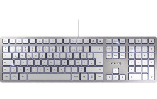 CLAVIER USB CHERRY SLIM KC 6000 ARGENT