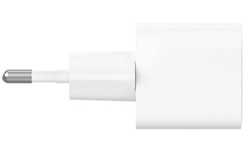 Chargeur USB-C 25 W - Belkin BoostCharge + câble USB-C - Blanc