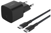 Chargeur USB-C 25 W - Belkin BoostCharge + câble USB-C - Noir