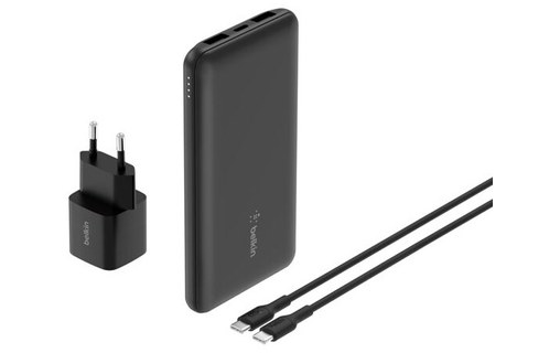 Lot d’accessoires de recharge 10K - Belkin BoostCharge - Noire