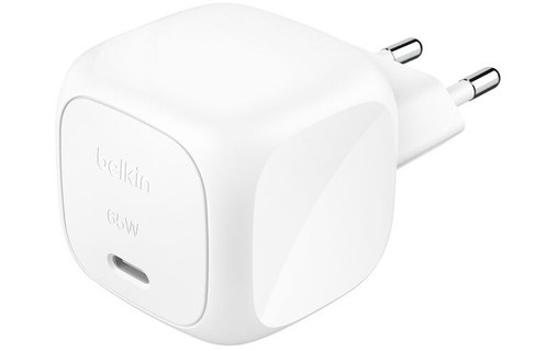 Chargeur USB-C 65 W - Belkin BoostCharge Compact - Blanc