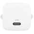 Chargeur USB-C 25 W - Belkin BoostCharge + câble USB-C - Blanc