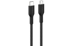 Câble Belkin BoostCharge Pro USB-C vers micro-USB-A - 1 m - Noir