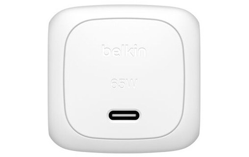 Chargeur USB-C 65 W - Belkin BoostCharge Compact - Blanc