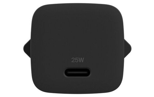 Chargeur USB-C 25 W - Belkin BoostCharge + câble USB-C - Noir
