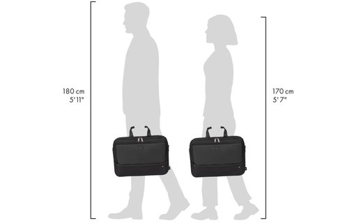 Sacoche Dicota Top Traveller FIVE pour ordinateur portable 16" - Noire