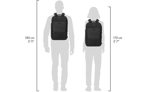 Sac à dos Dicota FIVE pour ordinateur portable 17,3" - Noire