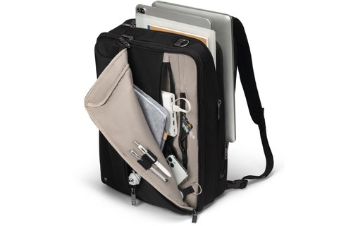 Sacoche Dicota Top Traveller Dual FIVE pour ordinateur portable 16" - Noire