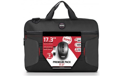 Sacoche PORT Designs Premium Pack pour ordinateur portable 17" - Grise