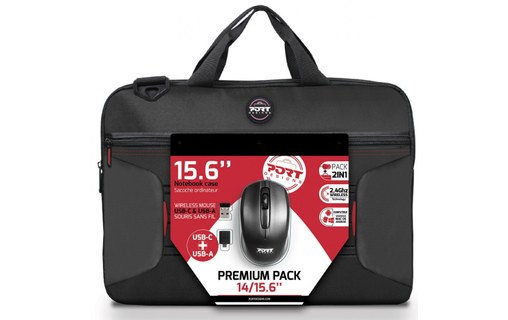 Sacoche PORT Designs Premium Pack pour ordinateur portable 15" - Noire