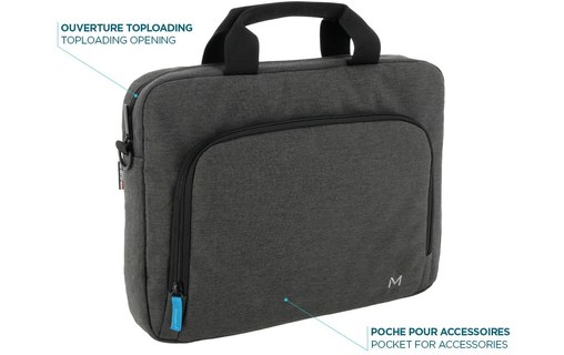 Sacoche MOBILIS The One Basic pour ordinateur portable 14" - Grise