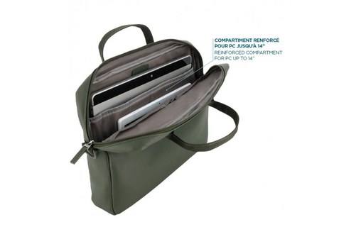Sacoche MOBILIS Origine 2 pour ordinateur portable 14" - Kaki