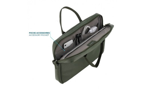 Sacoche MOBILIS Origine 2 pour ordinateur portable 14" - Kaki