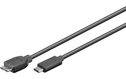 Câble Goobay micro-USB-B vers USB-C 5 Gbit/s - 1 m - Noir