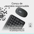 Clavier + Souris sans fil Logitech MK250 Compact - Graphite
